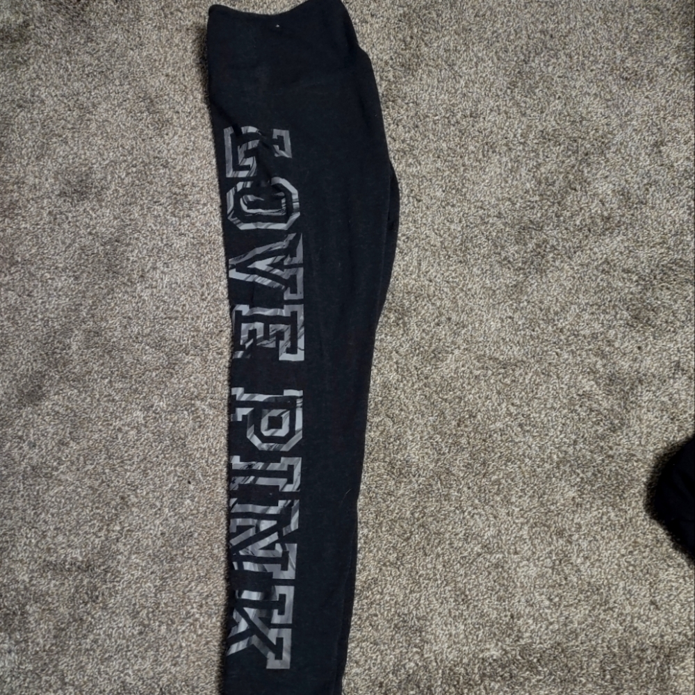 Grey pink leggings